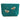 My Doris Teal Golden Bee Large Velvet Pouch